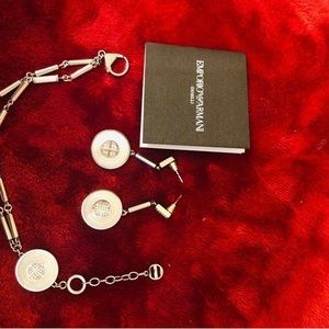 Armani Bracelet and Earrings